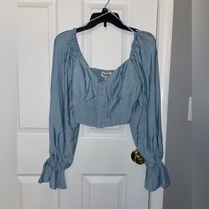 Peach Love Hook Front Crop Top